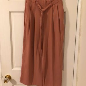 Zara High-Waisted Crop Wide Leg Pant